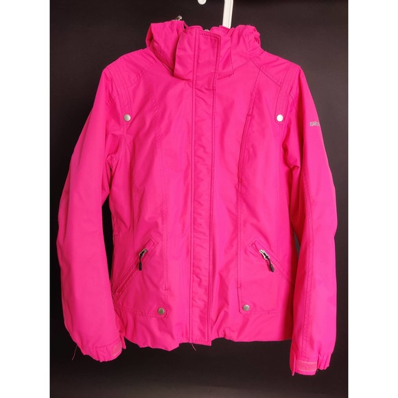(V) RARE Karbon Women snow jacket winter ski snowboard pink waterproof sz 10 - Picture 4 of 12